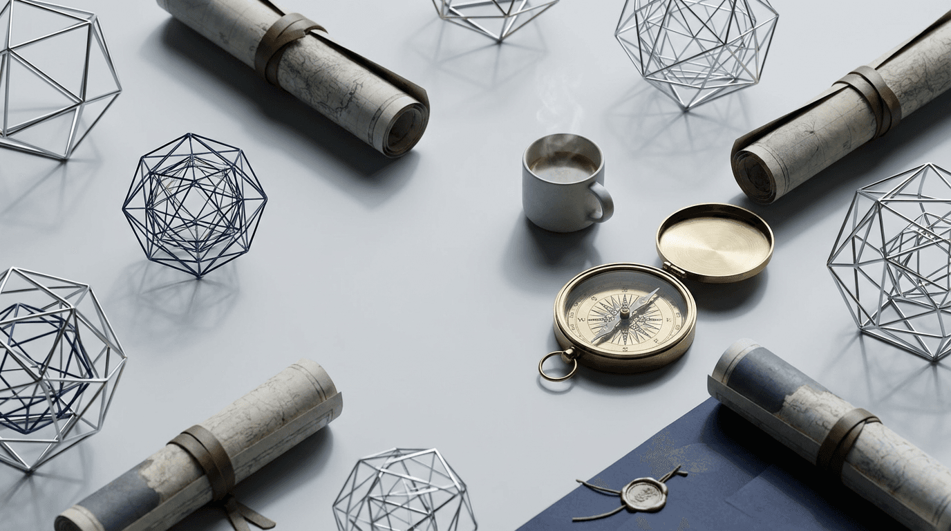 Global project coordination workspace with international exhibition materials